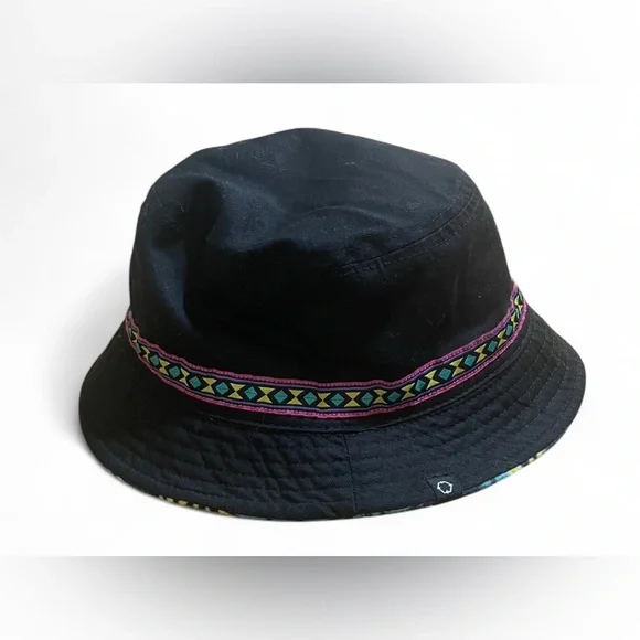 Empyre Fun 70s Inspired Colorful Bucket Hat Reversible Abstract Art Geometric - Picture 2 of 7